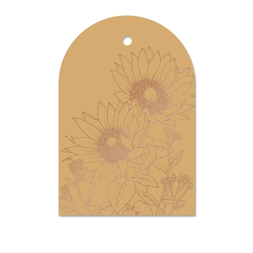 Typoflora Typoflora Gift Tag - Sunflower