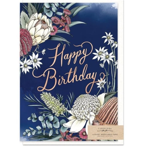 Typoflora Typoflora Greeting Card - Natives Birthday