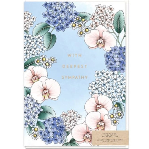 Typoflora Typoflora Greeting Card - Orchid Sympathy