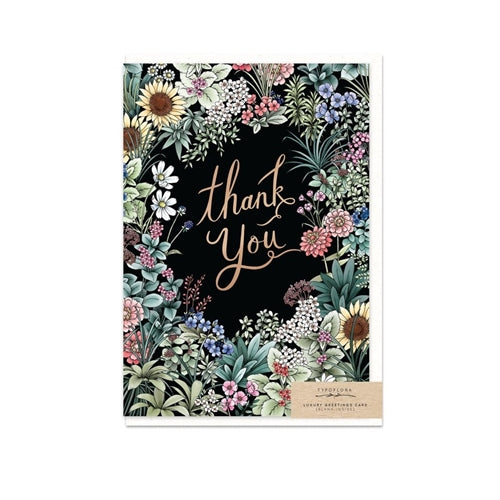 Typoflora Typoflora Thank You Card - Flower Field