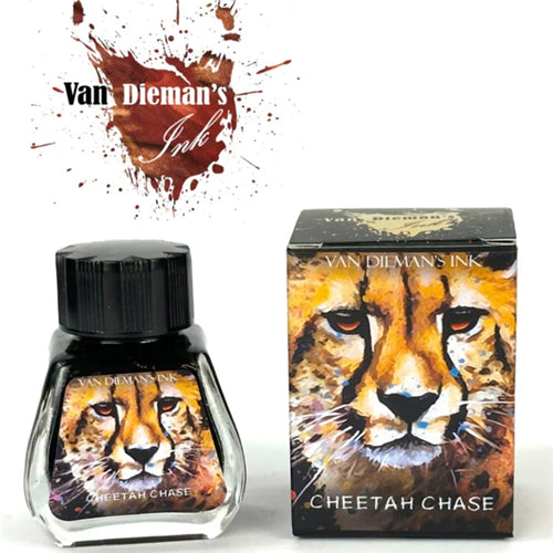 Van Dieman's Ink Van Dieman's Fountain Pen Ink - Feline Series, Cheetah Chase, Shimmering, 30ml Bottle