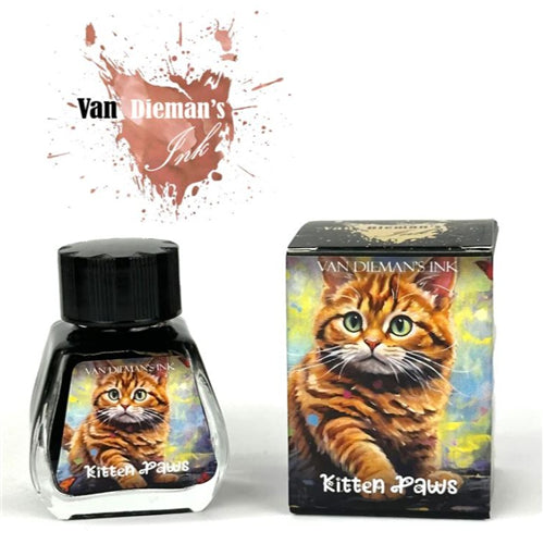 Van Dieman's Ink Van Dieman's Fountain Pen Ink - Feline Series, Kitten Paws, 30ml Bottle