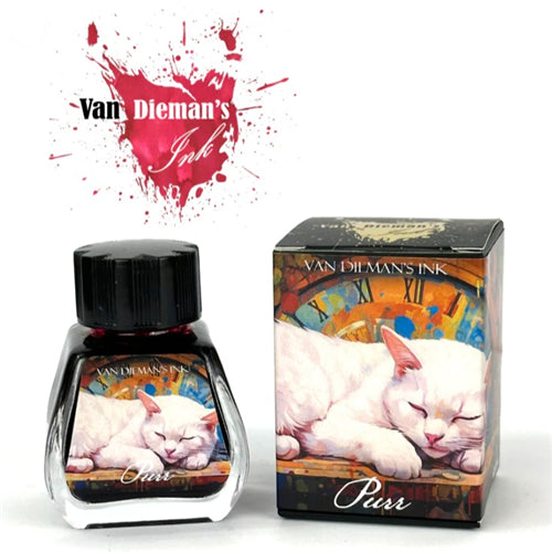 Van Dieman's Ink Van Dieman's Fountain Pen Ink - Feline Series, Purr, 30ml Bottle