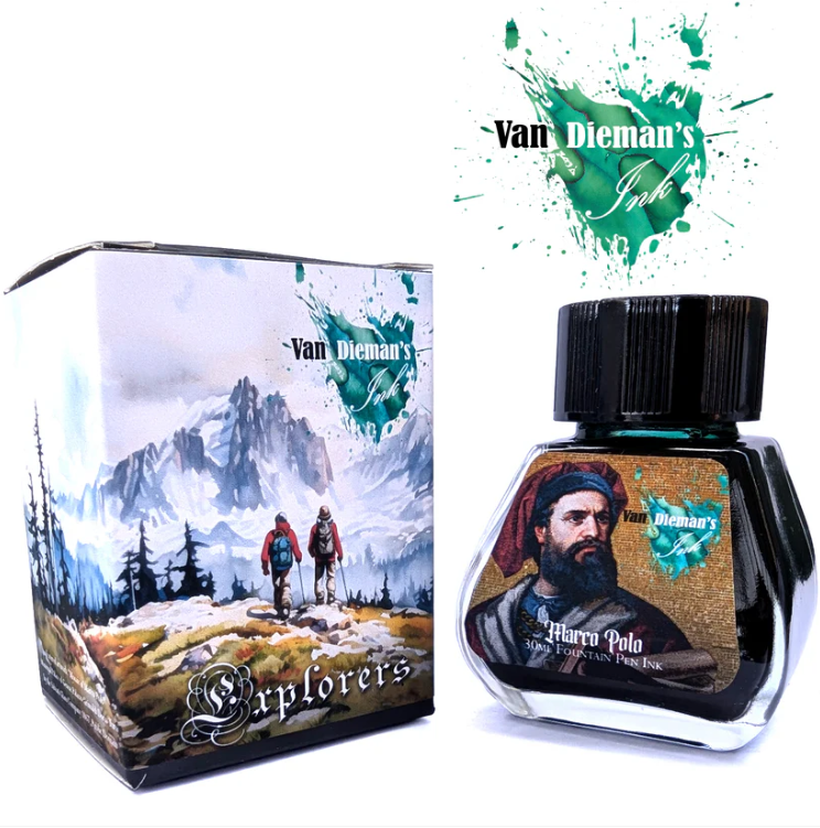 Van Dieman's Ink Van Dieman's Limited Edition Fountain Pen Ink - Explorers, Marco Polo, 30ml Bottle