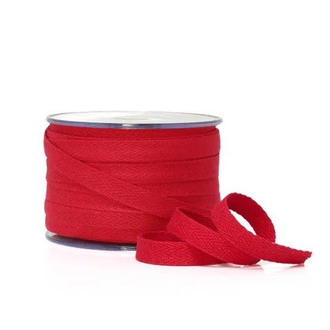 Vandoros Ribbon: 15mm Twill Red (per metre)