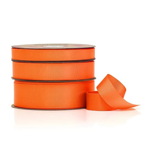 Vandoros Ribbon: 25mm Grosgrain Orange (per metre)