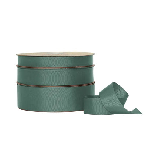 Vandoros Ribbon: 25mm Grosgrain Pine (per metre)
