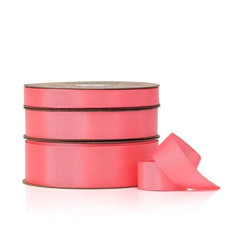 Vandoros Ribbon: 25mm Grosgrain Watermelon (per metre)