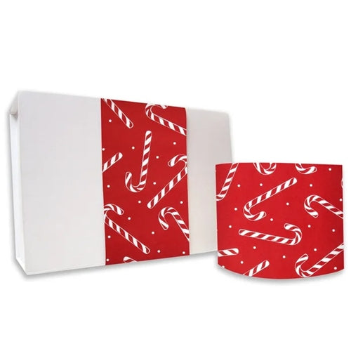 Vandoros Vandoros Christmas Wrap Band - Candy Cane, Red (10cm x approx. 3m)