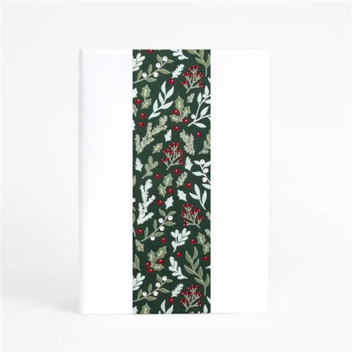 Vandoros Vandoros Christmas Wrap Band - Holiday Foliage, Forest Green (10cm x approx. 3m)