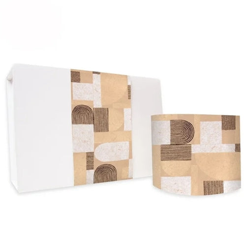 Vandoros Vandoros Wrap Band - Sahara, Kraft/Black(10cm x approx. 3m)