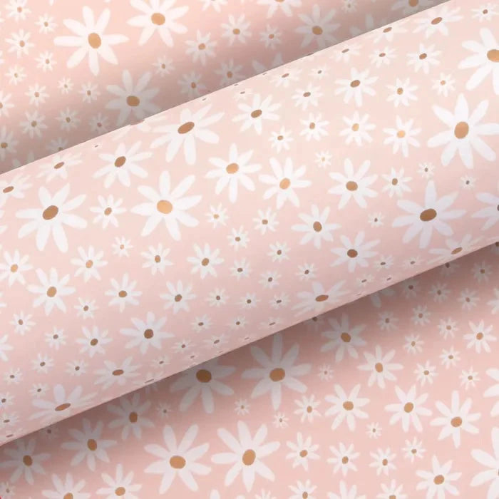Vandoros Vandoros Wrapping Paper - Daisy Chain, Champagne (approx 3 mtrs)