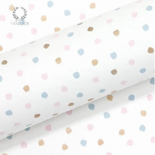Vandoros Vandoros Wrapping Paper - Jolly Blue/Pink (approx 3 mtrs)