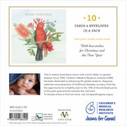 Vevoke Charity Boxed Christmas Cards - Floral King Parrot, Box of 10