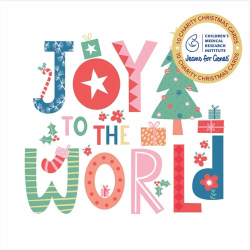 Vevoke Charity Boxed Christmas Cards - Joy to the World, Box of 10