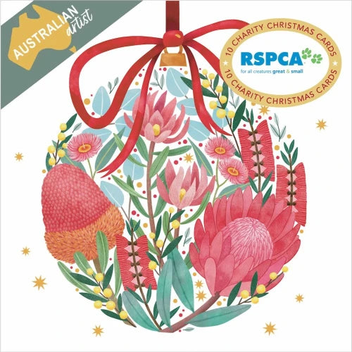 Vevoke Charity Christmas Card Wallet - Floral Bauble