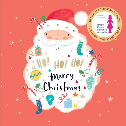 Vevoke Charity Christmas Card Wallet - Ho Ho Ho Santa