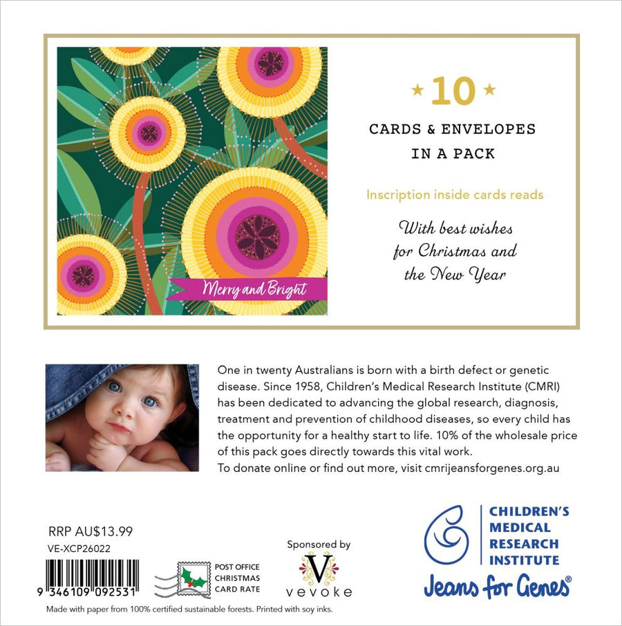 Vevoke Charity Christmas Card Wallet - Merry and Bright