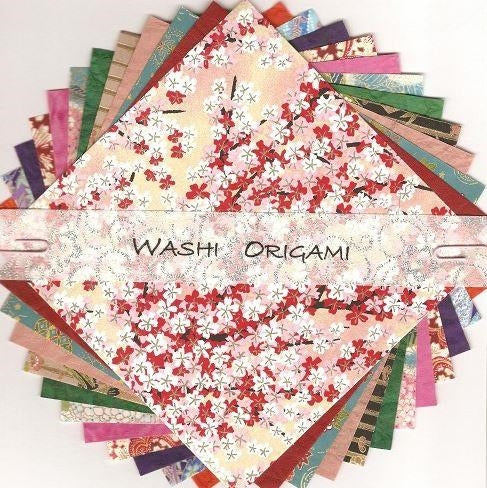 Washi Craft Origami Paper Pack - Yuzen, 150mm Square, Pack of 12 Sheets