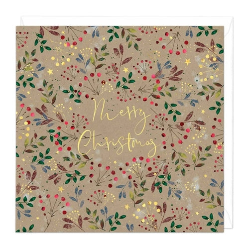 Whistlefish Whistlefish Christmas Card -  Ditsy Floral Filled