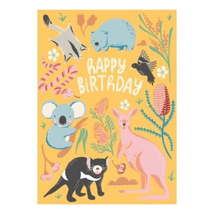 Wirihana Design Wirihana Design Birthday Card - Australiana