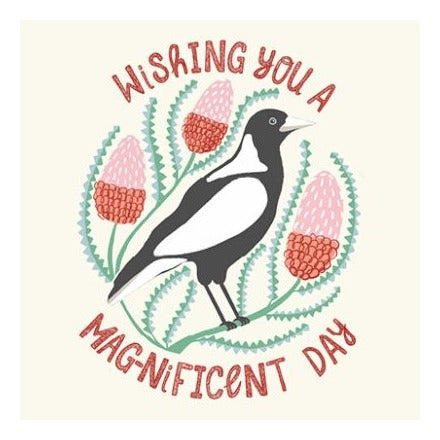 Wirihana Design Wirihana Design Greeting Card - Birthday Magpie