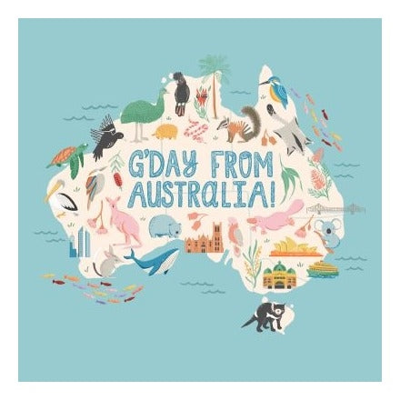 Wirihana Design Wirihana Design Greeting Card - G'day From Australia