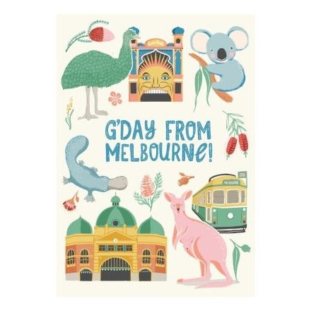 Wirihana Design Wirihana Design Greeting Card - G'day From Melbourne
