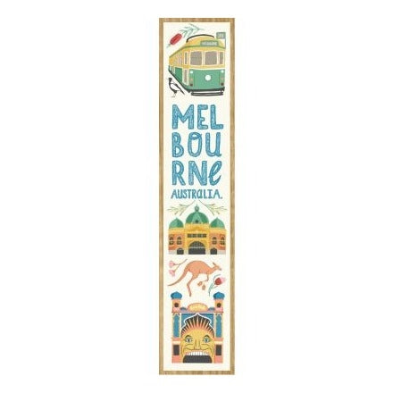 Wirihana Design Wirihana Design Wooden Bookmark - Melbourne