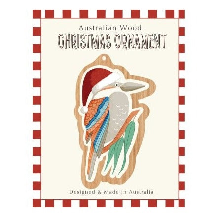 Wirihana Design Wirihana Design Wooden Christmas Ornament - Kookaburra