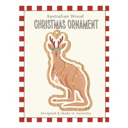Wirihana Design Wirihana Design Wooden Christmas Ornament - Roo-Deer