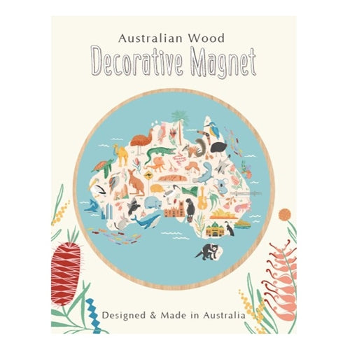 Wirihana Design Wirihana Design Wooden Magnet - Australia Map