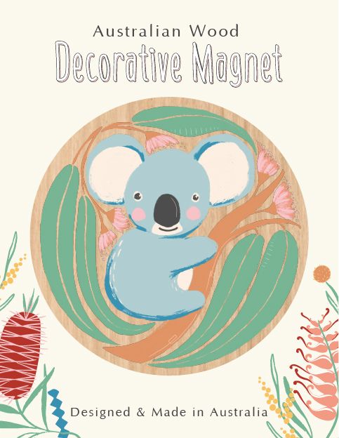 Wirihana Design Wirihana Design Wooden Magnet - Cute Koala
