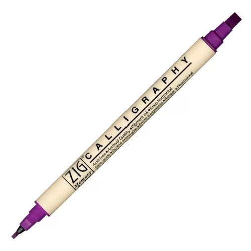 Zig Kuretake Zig Calligraphy Dual Tip  Marker - Pure Violet