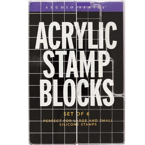 Studio Series Acrylic Stamp Blocks - Set of 6