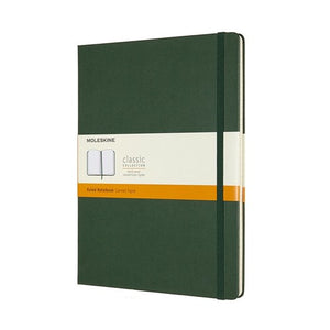 Moleskine Hard Cover Notebook - Ruled, Extra Large, Myrtle Green