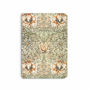 MEMMO Softcover Notebook - A5, Ruled, Honeysuckle Pattern