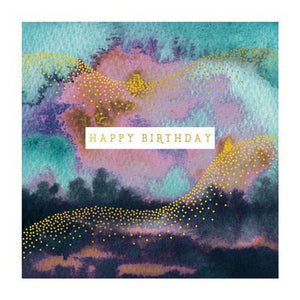 The Art File Greeting Card - Natural Phenomenon, Watercolour Birthday