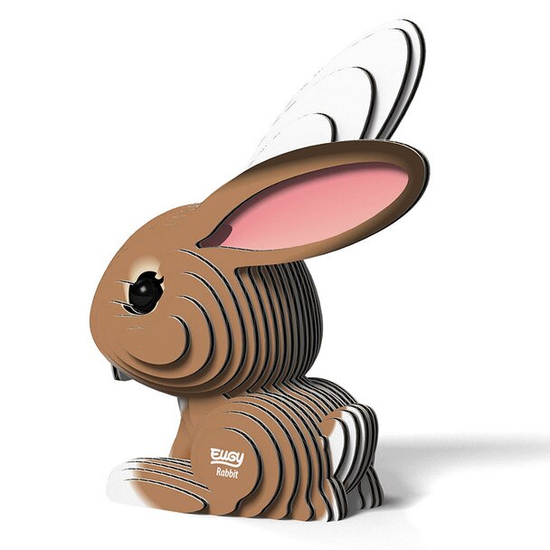 Eugy 3D Paper Model - Rabbit