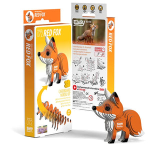Eugy 3D Paper Model - Red Fox