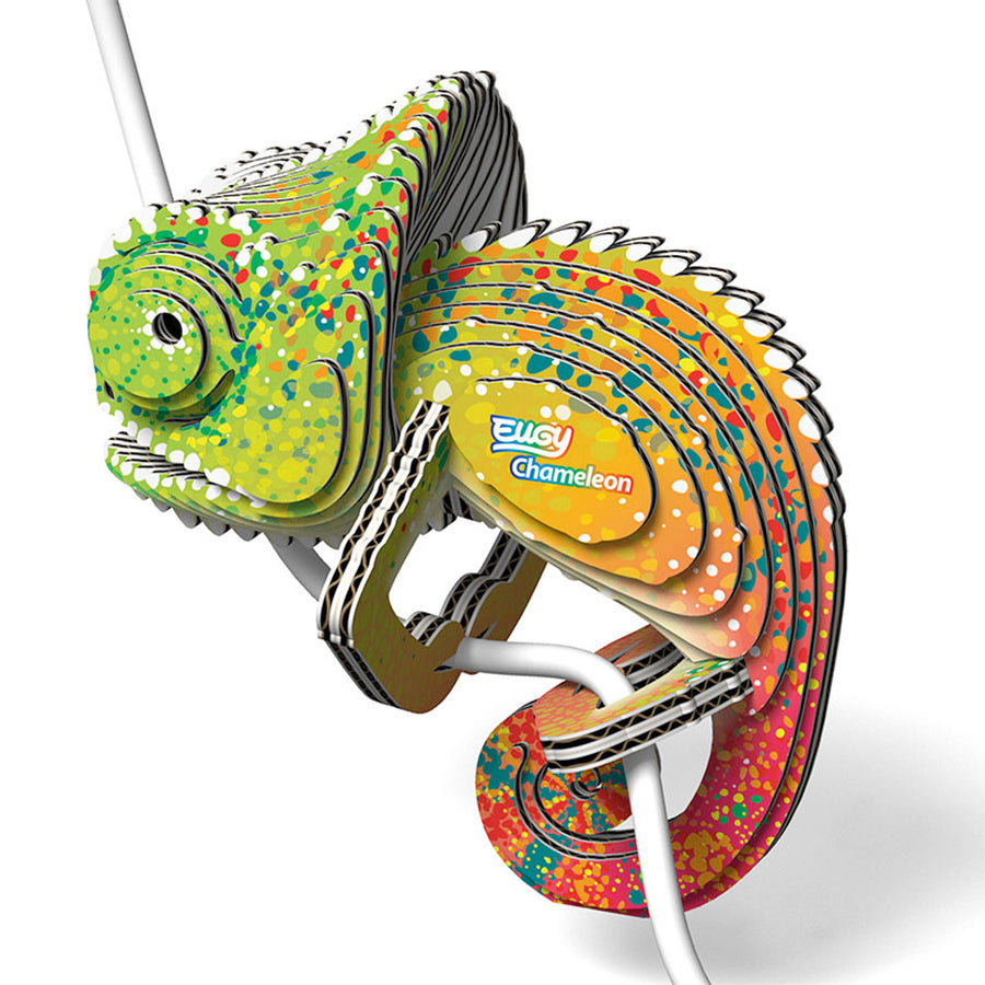 Eugy 3D Paper Model - Chameleon