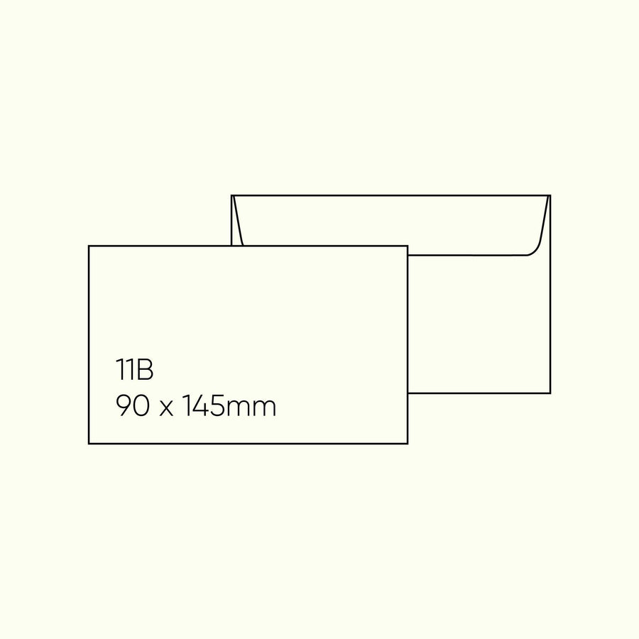 11B (90 x 145mm) Envelope - Knight Smooth Cream, Pack of 20