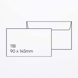11B (90 x 145mm) Envelope - Knight Smooth White, Pack of 20