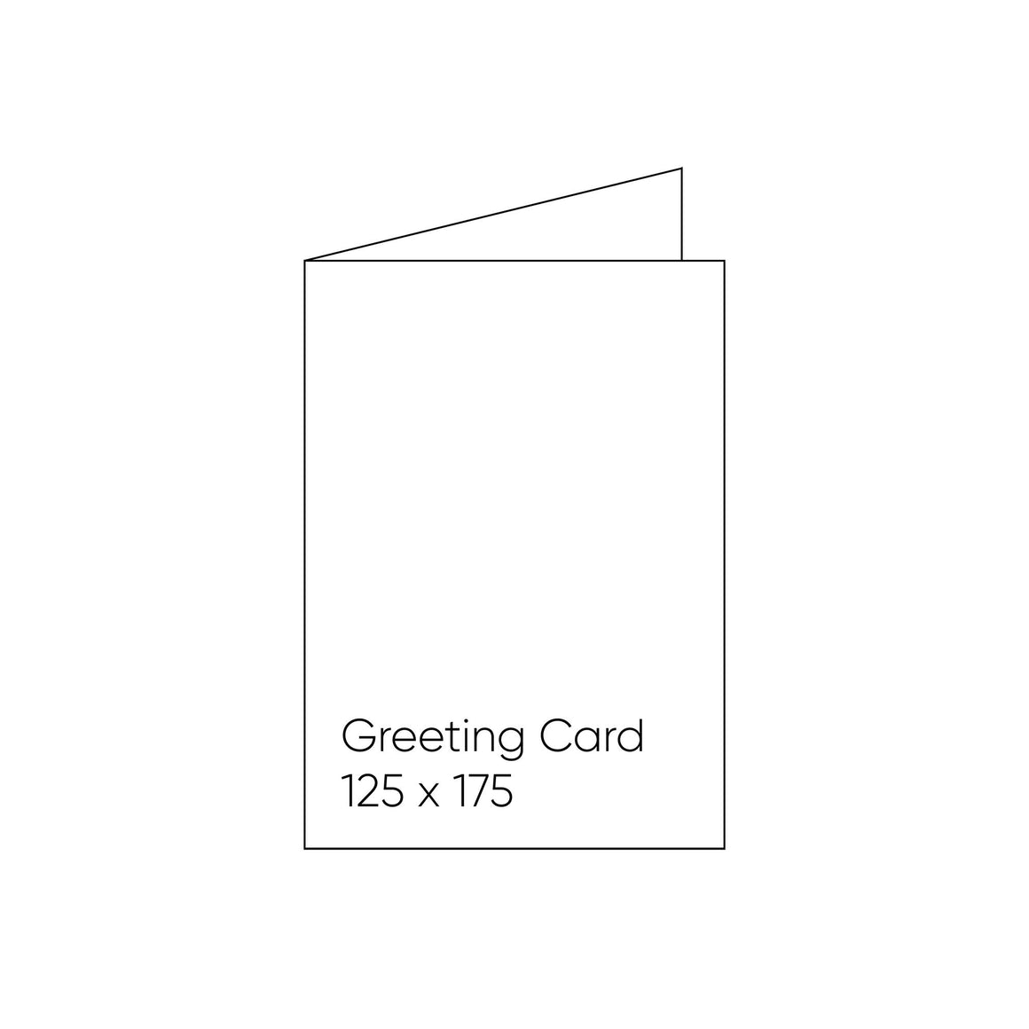 Blank Note Cards - 125 x 175mm, Folded, White, Pack of 10