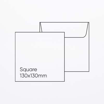 130mm Square Envelope - Knight Smooth White, Pack of 10