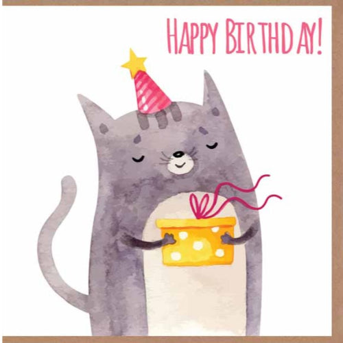 Paper Street Greeting Card - Birthday Cat
