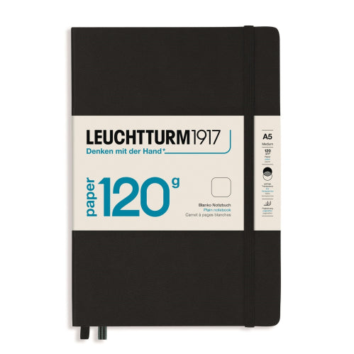 Leuchtturm1917 120g Edition Notebook - Plain, A5, Black