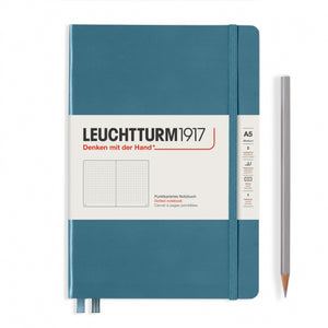 Leuchtturm1917 Notebook - Dotted, A5, Stone Blue