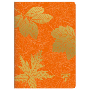 Clairefontaine Sewn Spine Notebook - Neo Deco Collection, A5, Ruled, Pumpkin