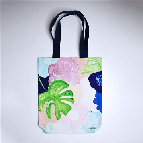Rhicreative Canvas Tote Bag - Bold Floral
